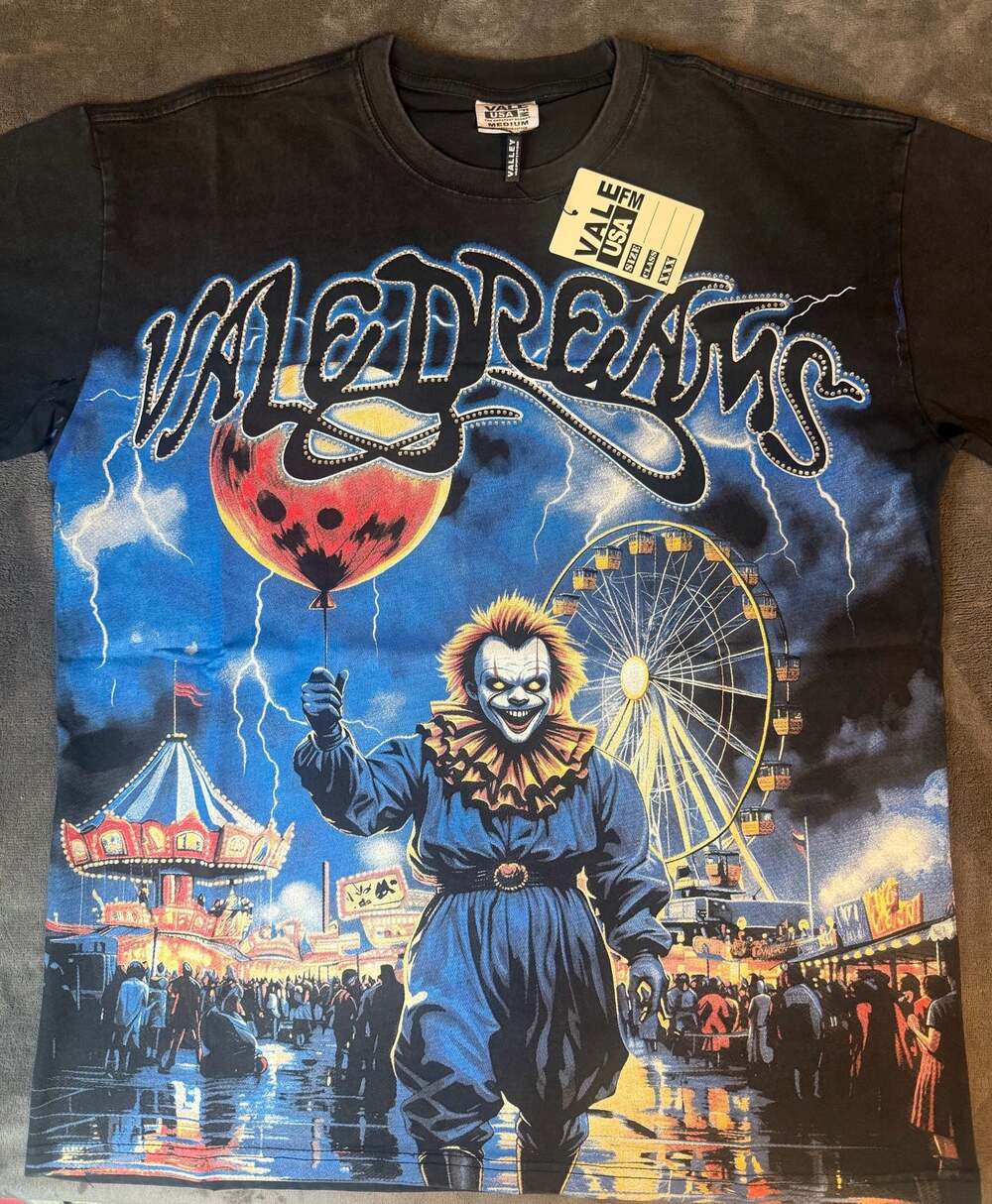 Vale USA Dreams Inside My Head Clown Graphic T-Shirt
